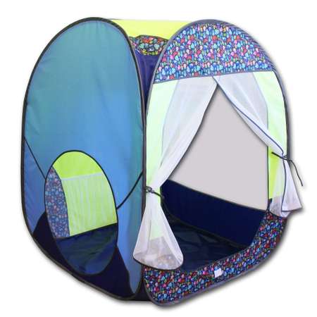 Палатка игровая Belon familia Радужный домик Принт МОРСКИЕ ОБИТАТЕЛИ размер 85х85х105 см