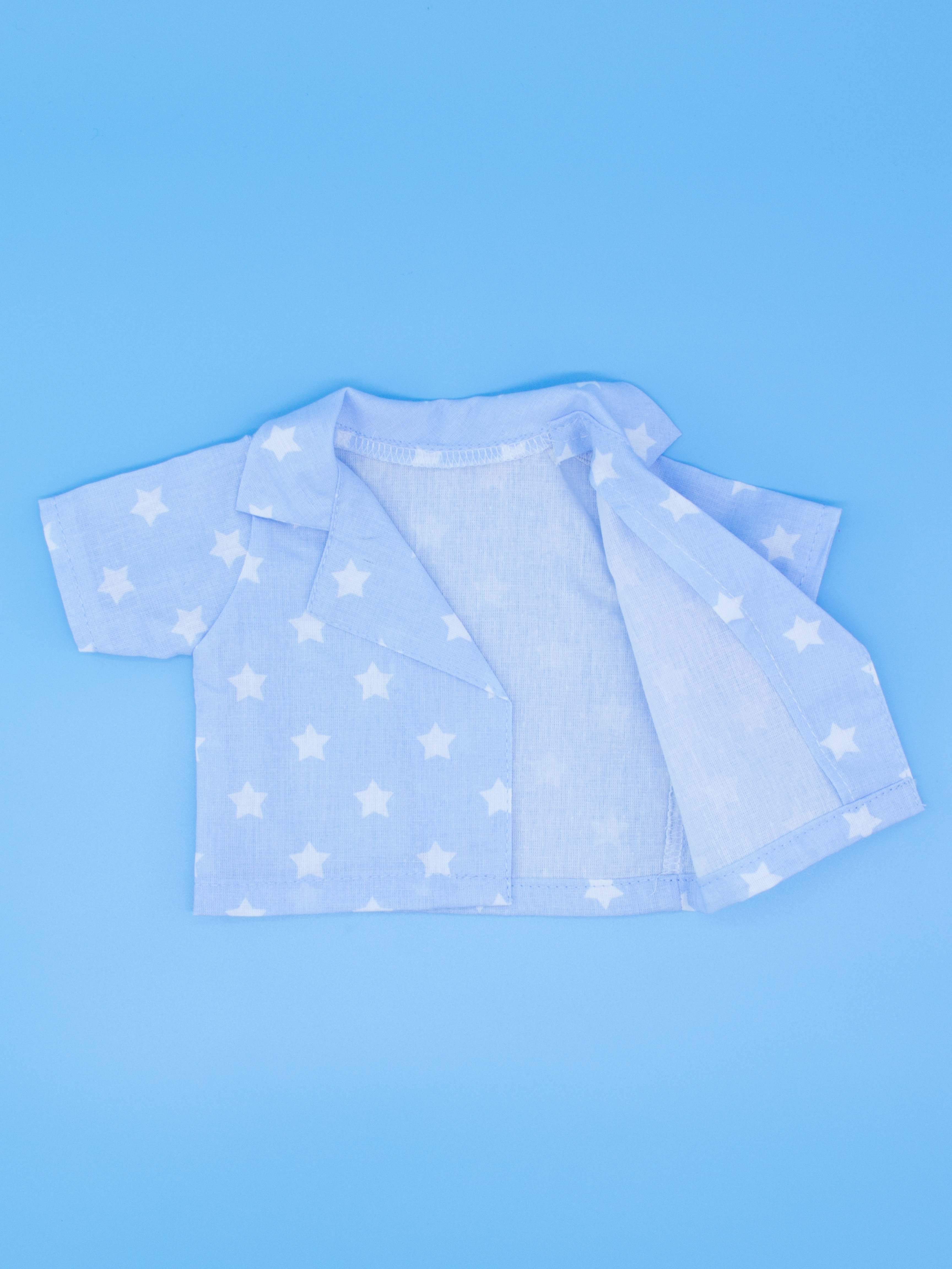 Комплект одежды МОДНИЦА для пупса 43-48 см голубой 6129голубой-белый - фото 10