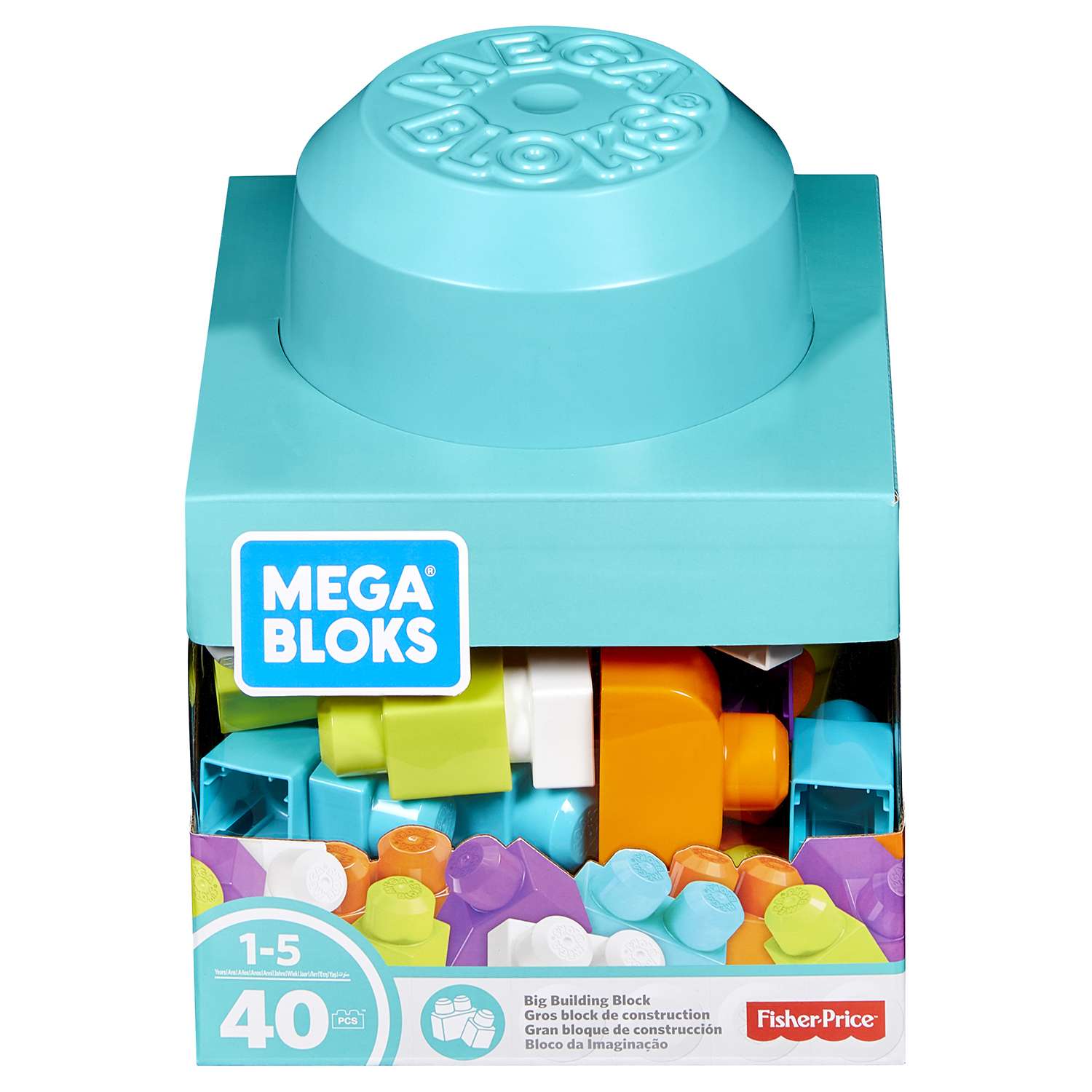 Конструктор Mega Bloks Блоки для развития воображения 40 деталей FRX19 - фото 2