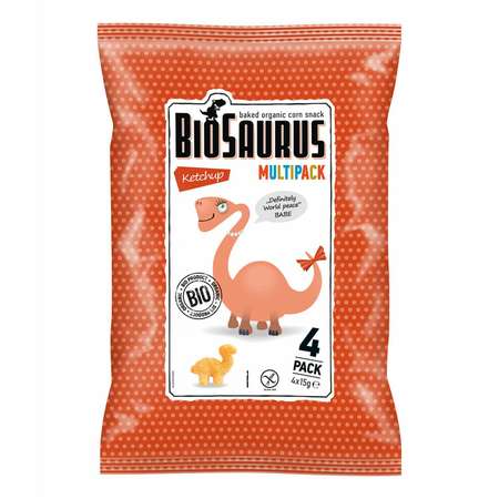 Снеки Biosaurus органические кукурузные кетчуп 60г