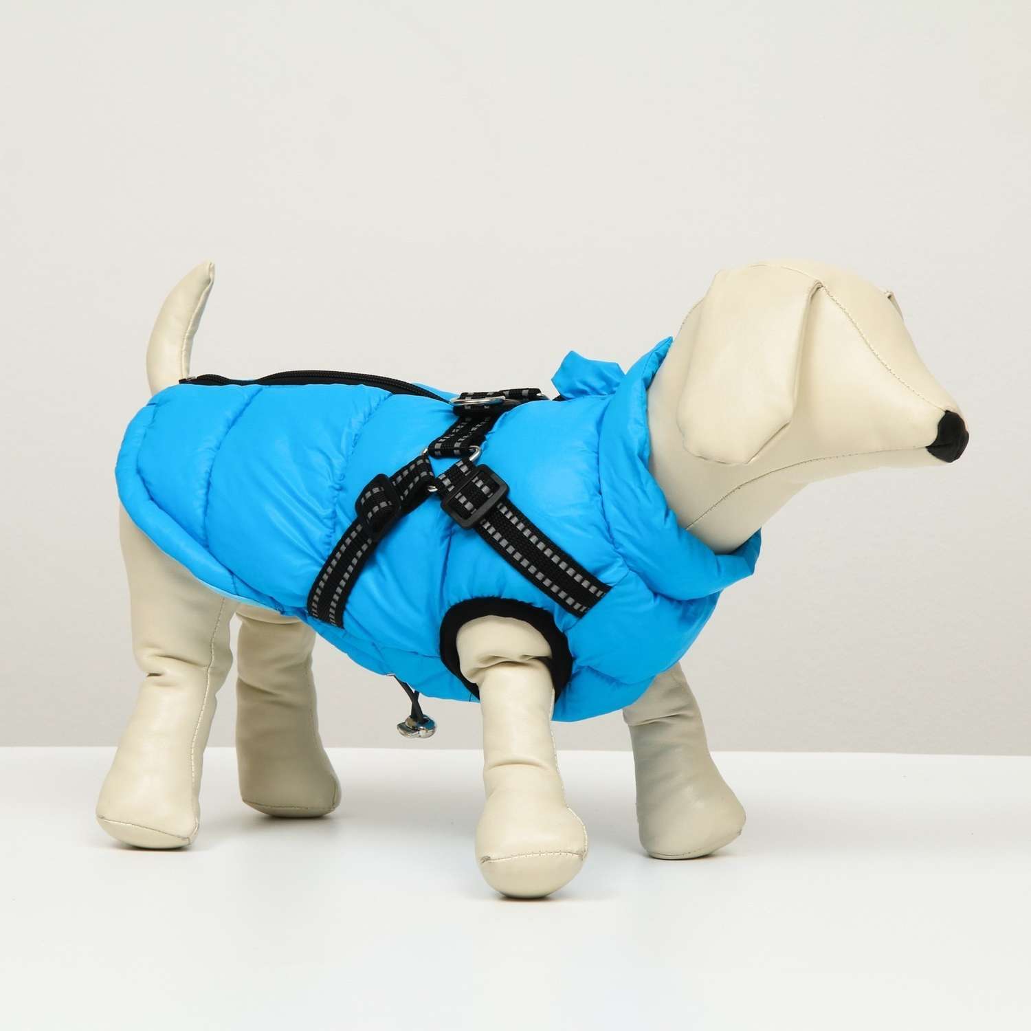 Куртка для собак Sima-Land со шлейкой размер лазурная - фото 1