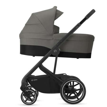 Коляска 3в1 Cybex Balios S BLK с дождевиком Soho Grey