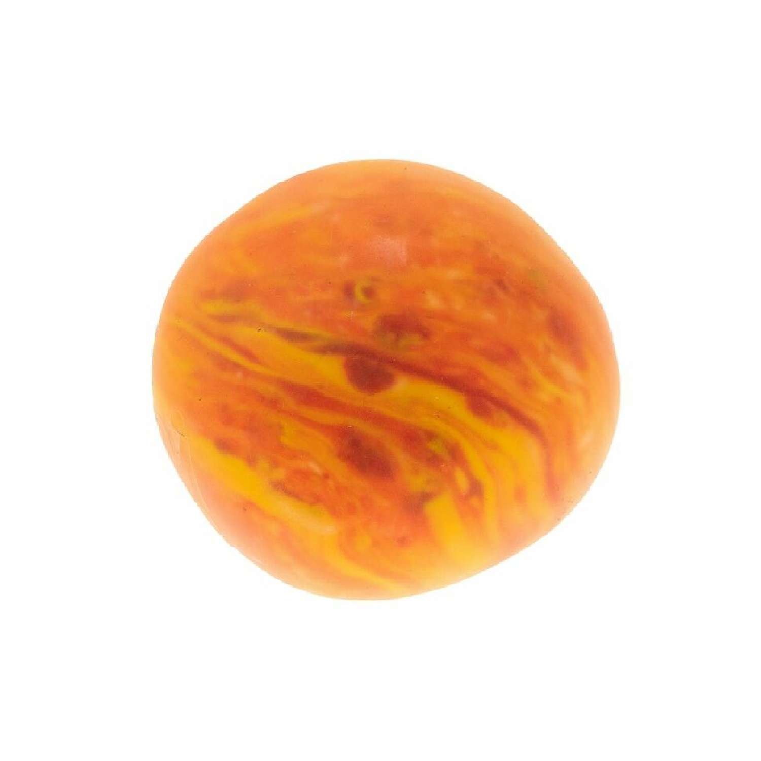 Мяч антистресс для рук Крутой замес 1TOY шар галактика оранжевый жмякалка мялка тянучка 7 см 1 шт - фото 2