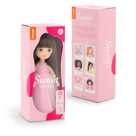 Кукла Orange Toys Sweet Sisters Sophie в розовом платье с розочками 32 см Серия Вечерний шик