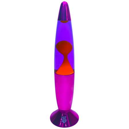 Светильник HitToy Лава-лампа 41 см Хром Фиолетовый/Оранжевый