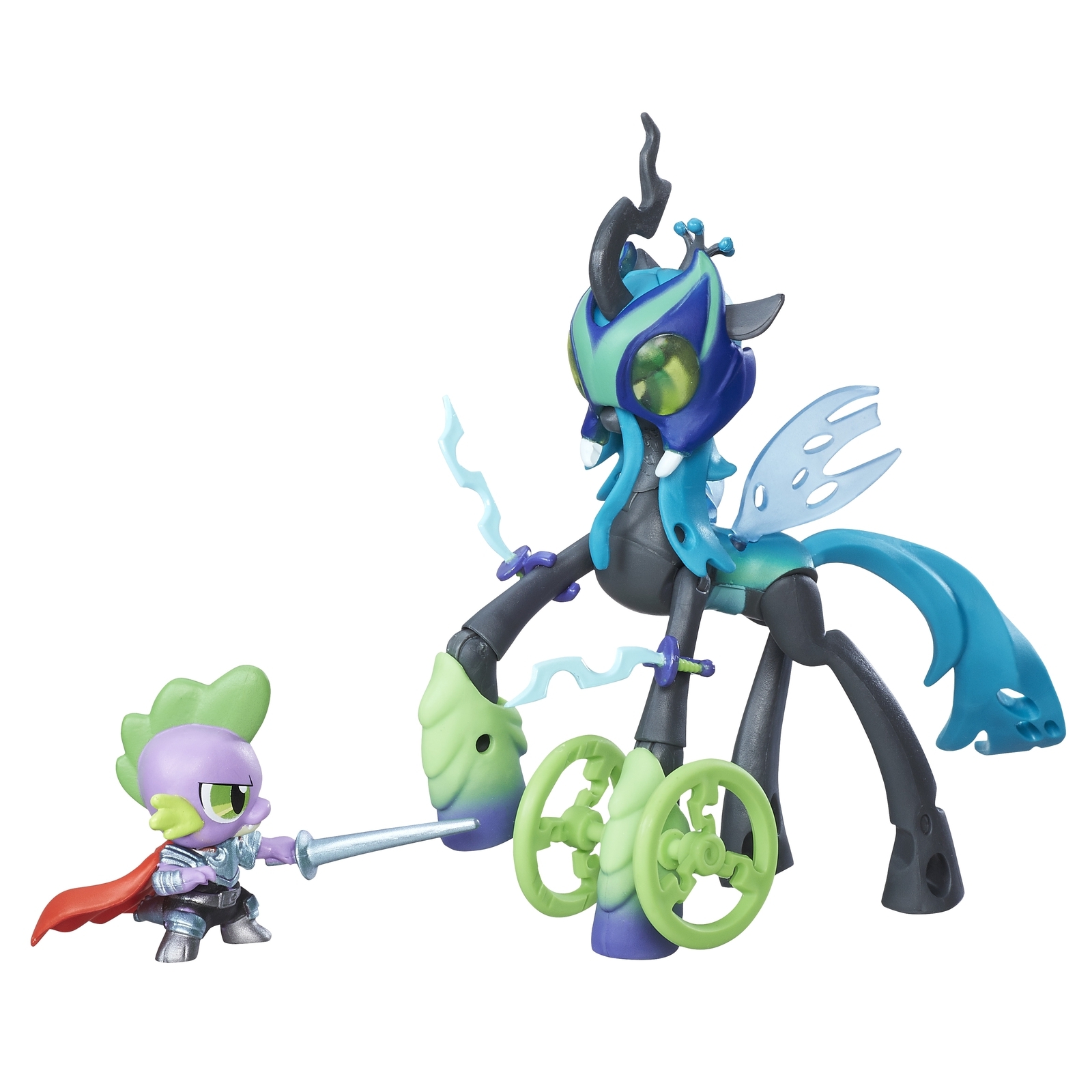 Набор My Little Pony Хранители гармонии Queen Chrysalis vs Spike the Dragon B7298 - фото 2