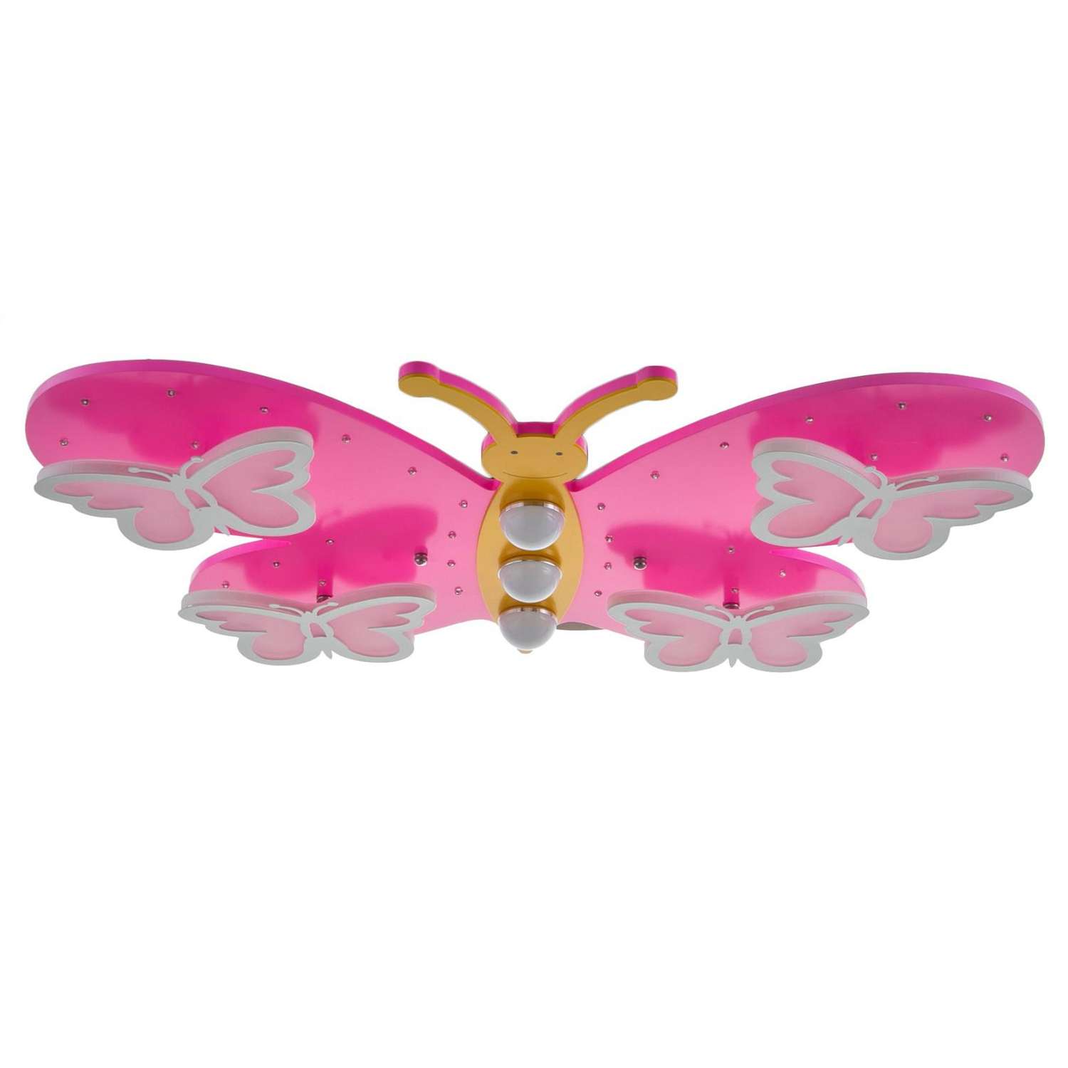Люстра BayerLux «Махаон» LED 40Вт розовый - фото 1
