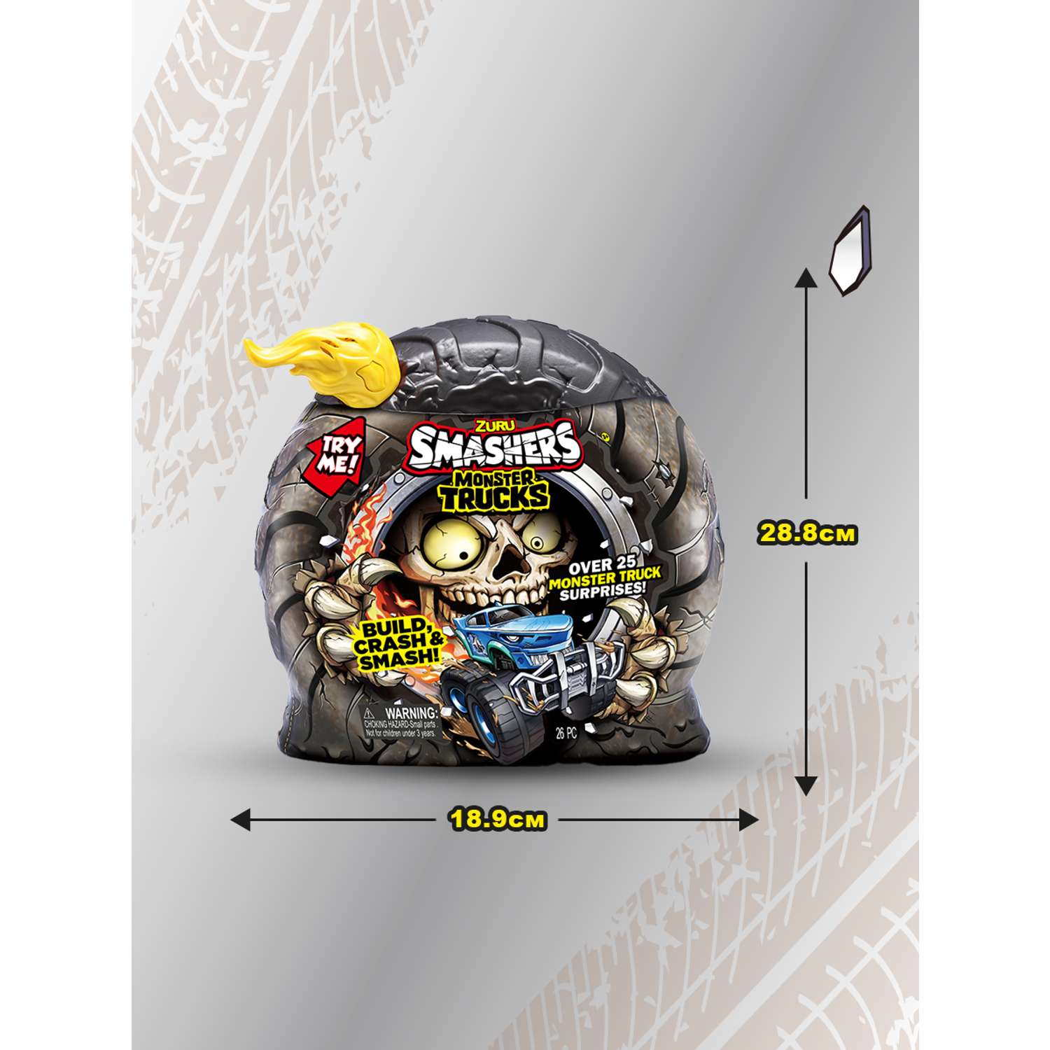 Набор игровой Smashers Monster Truck в непрозрачной упаковке (Сюрприз) 74103 74103 - фото 3