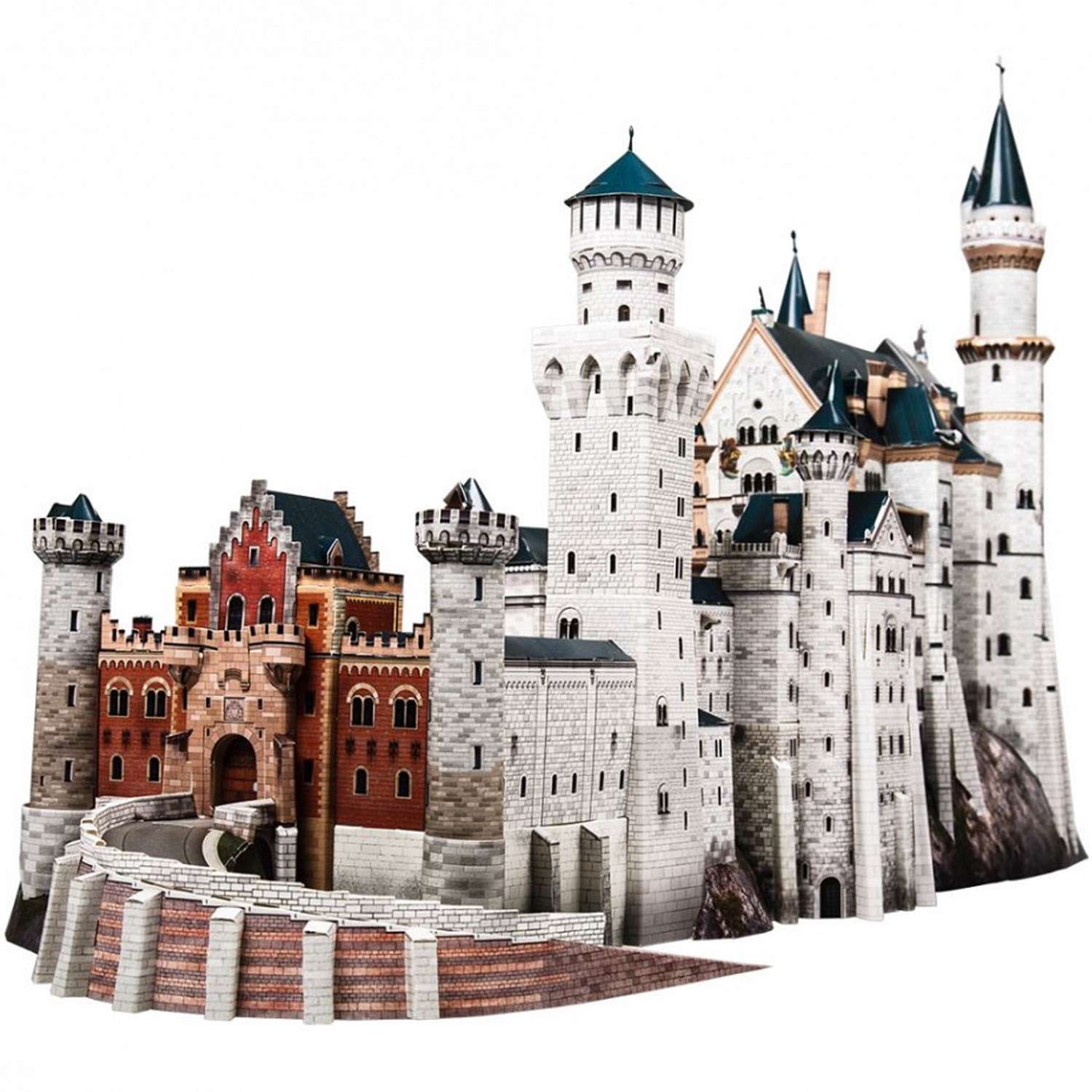 Сборная модель Умная бумага Архитектура Замок Neuschwanstein 157 157 - фото 2
