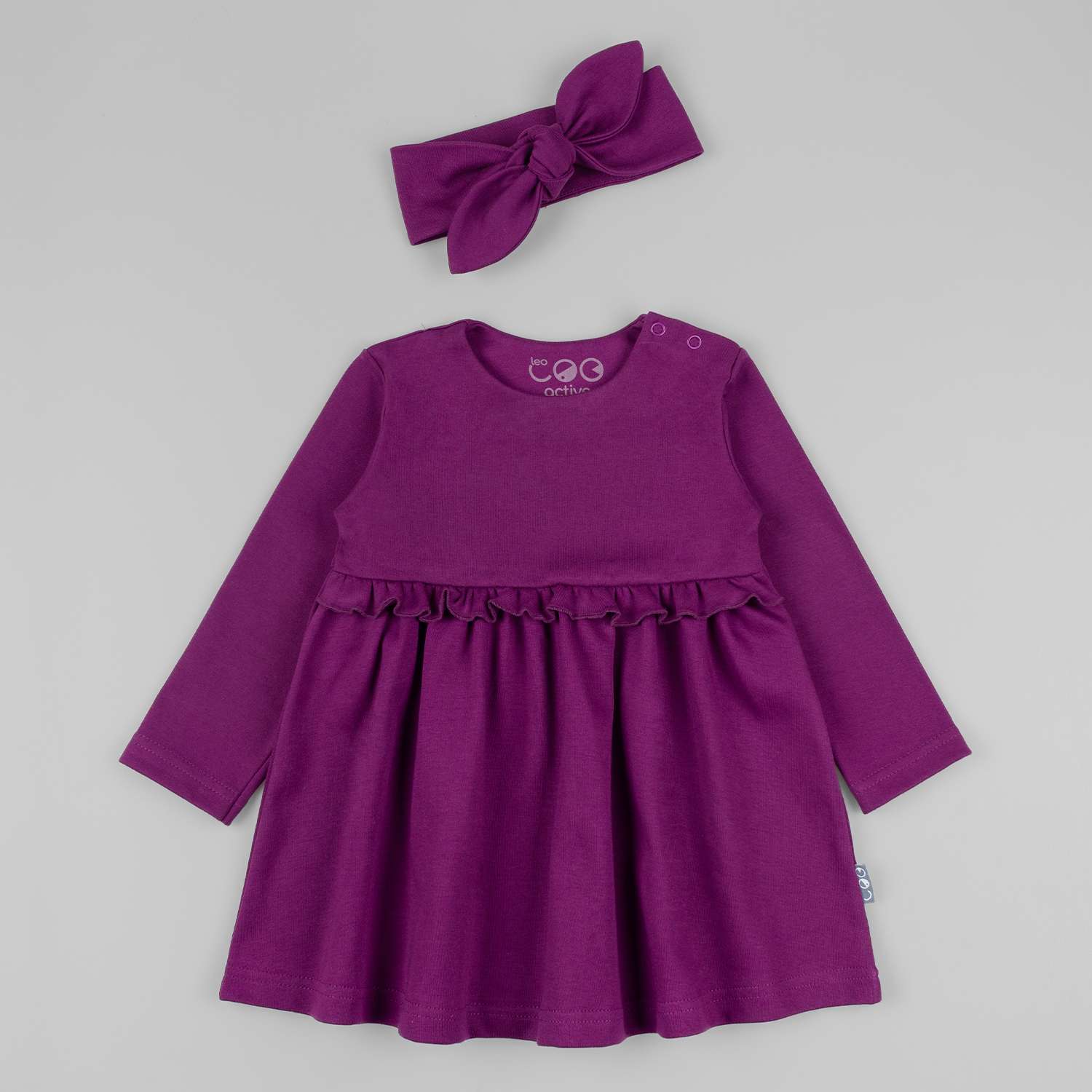 Платье с повязкой LEO 3039А_фиолетовый - фото 1