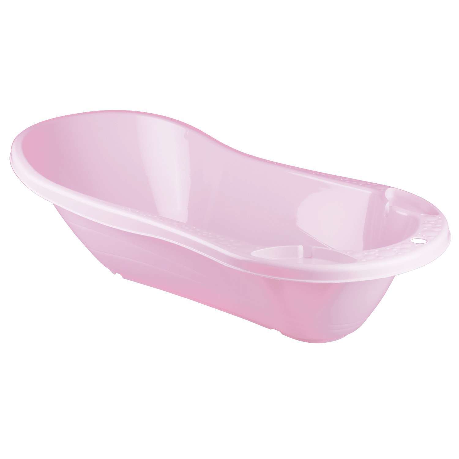 Ванна Пластишка с аппликацией и клапаном для слива воды розовая - фото 3