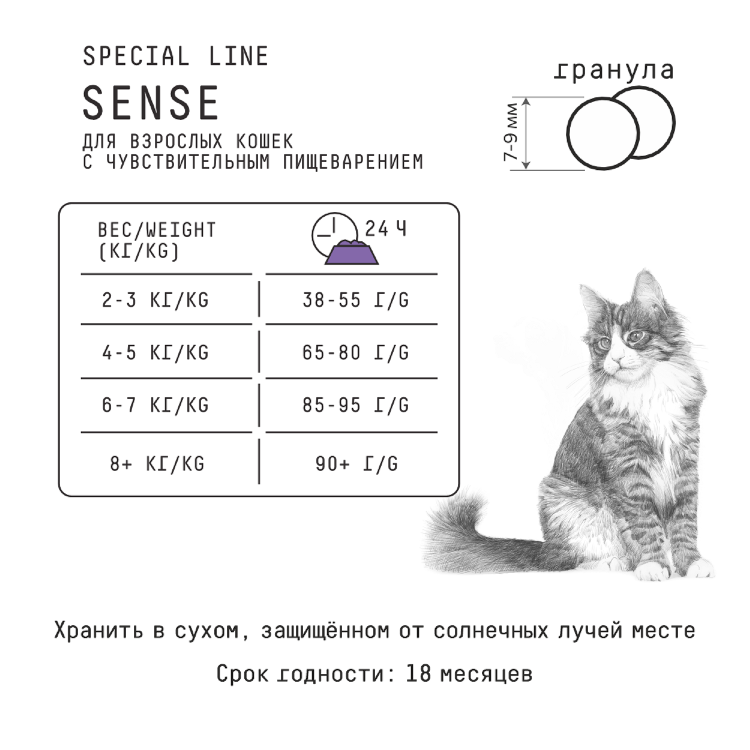 Корм для кошек AJO 1.5кг с чувствительным пищеварением с олениной - фото 2