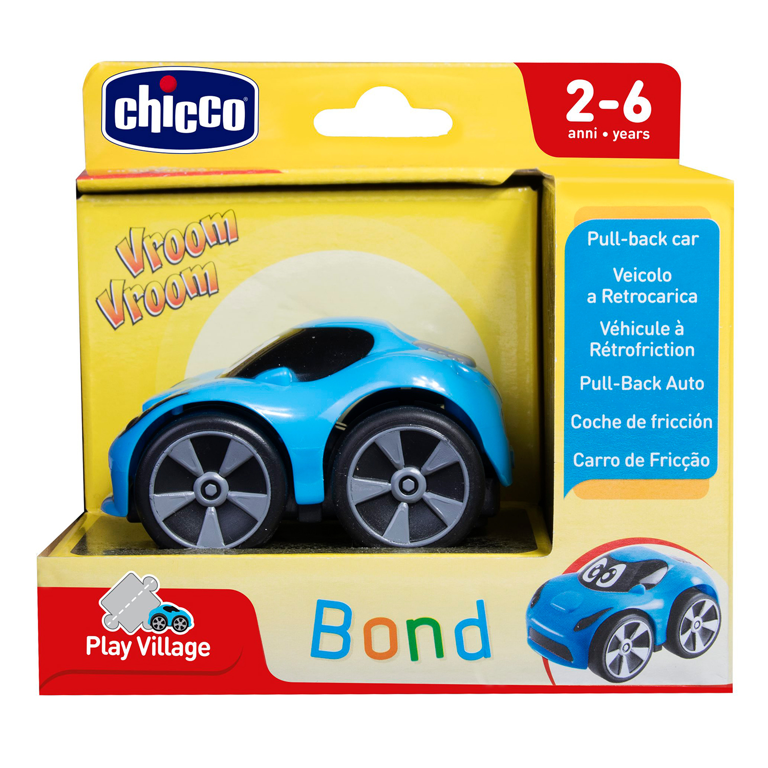 Машинка Chicco Turbo Touch Bond Синяя купить по цене 899 ₽ в  интернет-магазине Детский мир