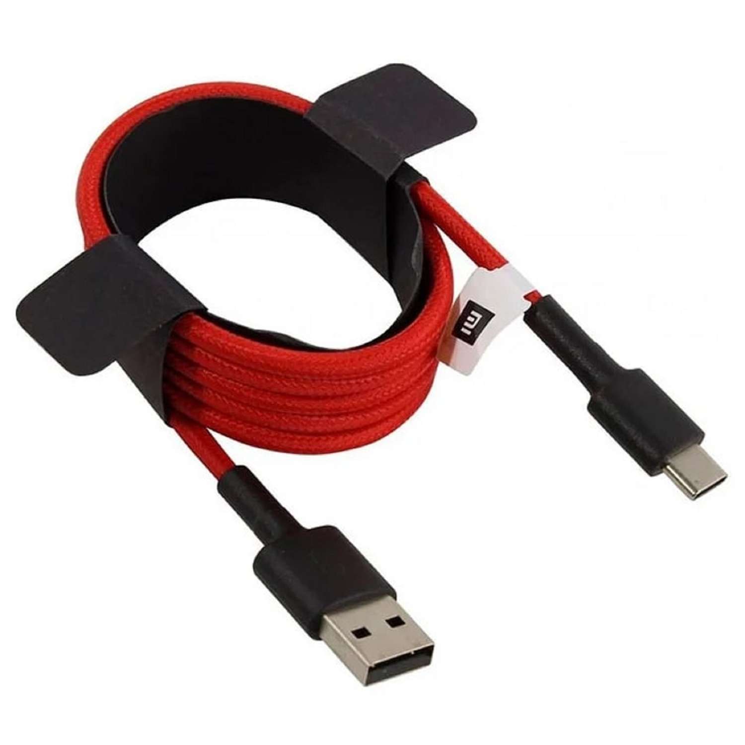 Кабель XIAOMI Mi Braided SJV4110GL Type-C - USB 1 м нейлоновая оплетка красный - фото 2