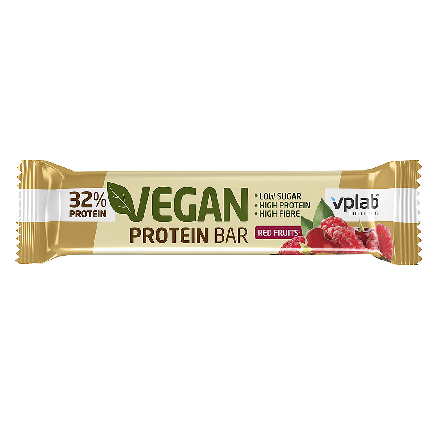 Батончик VPLAB Vegan Protein Bars красные фрукты 60г - фото 1