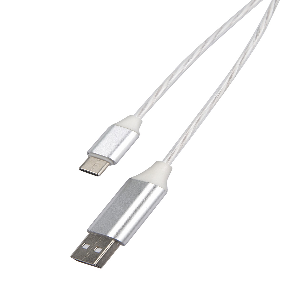 Дата-кабель RedLine LED USB - TYPE-C белый - фото 2