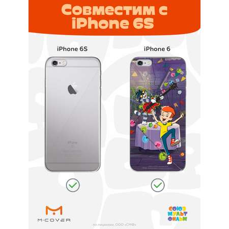 Силиконовый чехол Mcover для смартфона Apple iPhone 6S Союзмультфильм Матроскин блюз