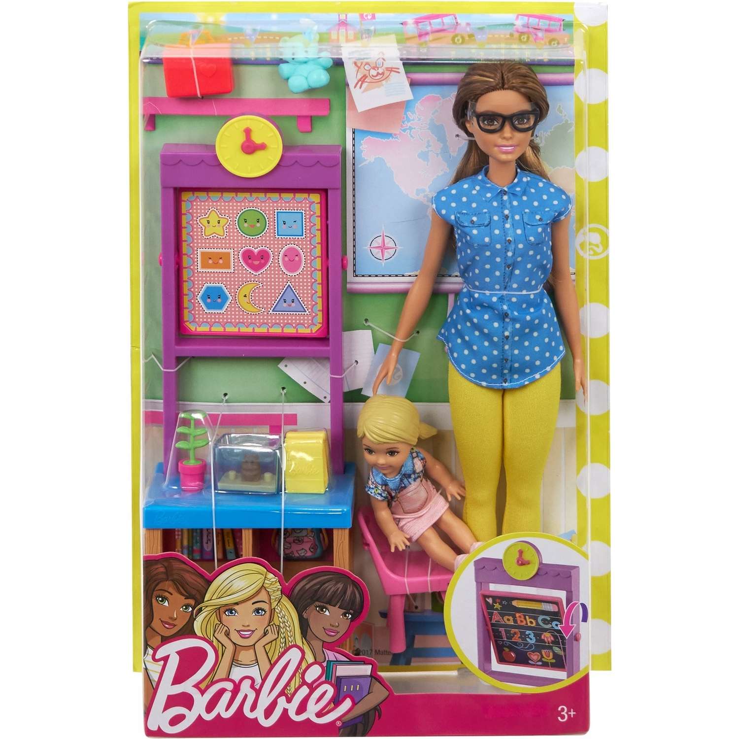 Набор игровой Barbie Кем быть Учитель Шатенка FJB30 DHB63 - фото 2