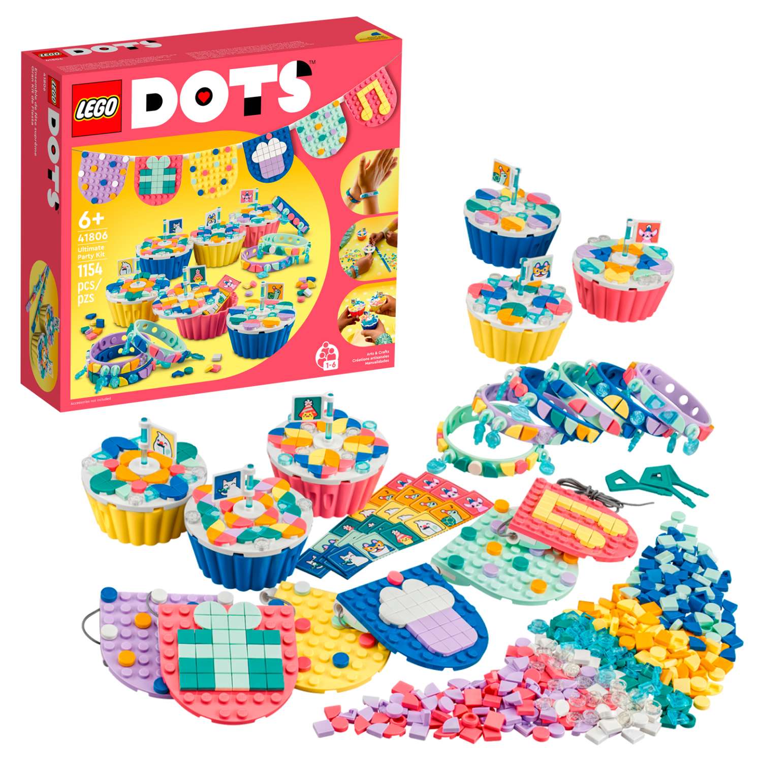 Конструктор детский LEGO Dots Большой набор для вечеринки 41806 - фото 1