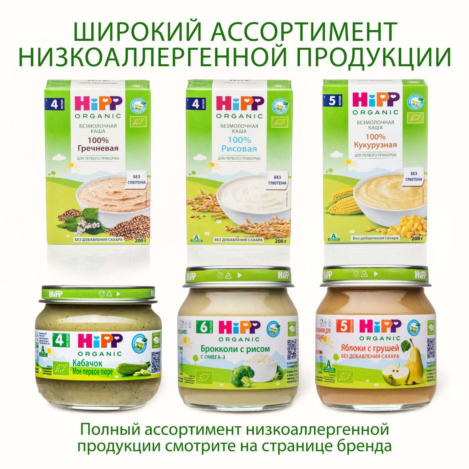 Пюре Hipp цветная капуста 80г с 4месяцев - фото 13