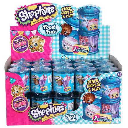 Набор фигурок Shopkins 2 шт в бочонке - гастрономия в непрозрачной упаковке (Сюрприз)