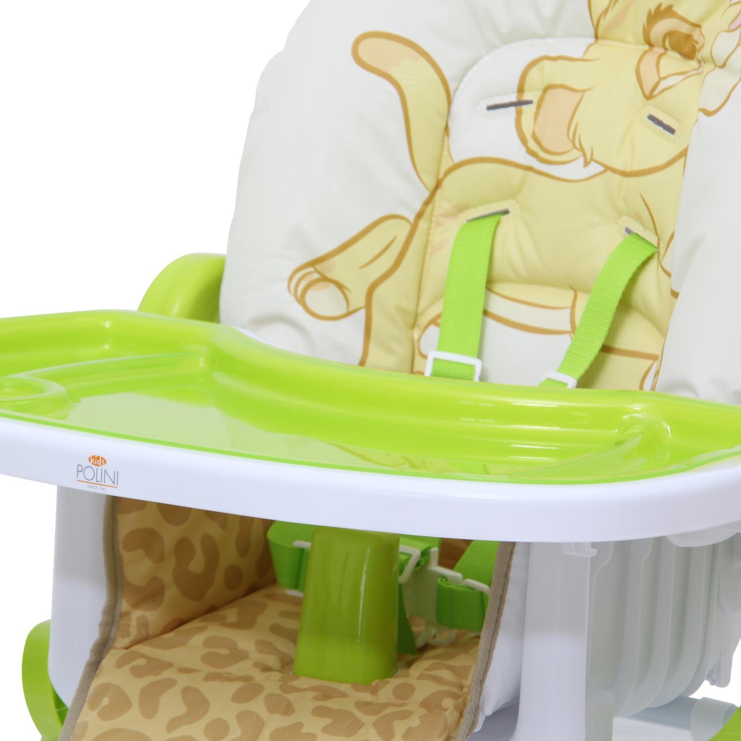 Стульчик для кормления Polini kids Disney baby 470 Король Лев Зеленый - фото 15