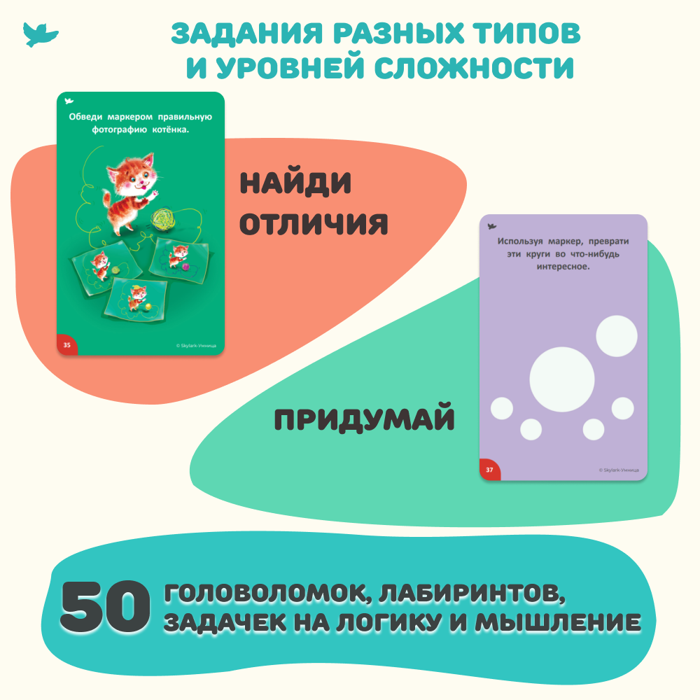 Головоломки Умница Соображалки 2в1 Игры-нейтронажёр и игры-головоломки для  детей 4-6 лет купить по цене 860 ₽ в интернет-магазине Детский мир