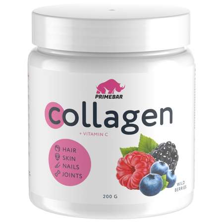 Коллаген Primebar Collagen со вкусом лесных ягод 200г Primebar