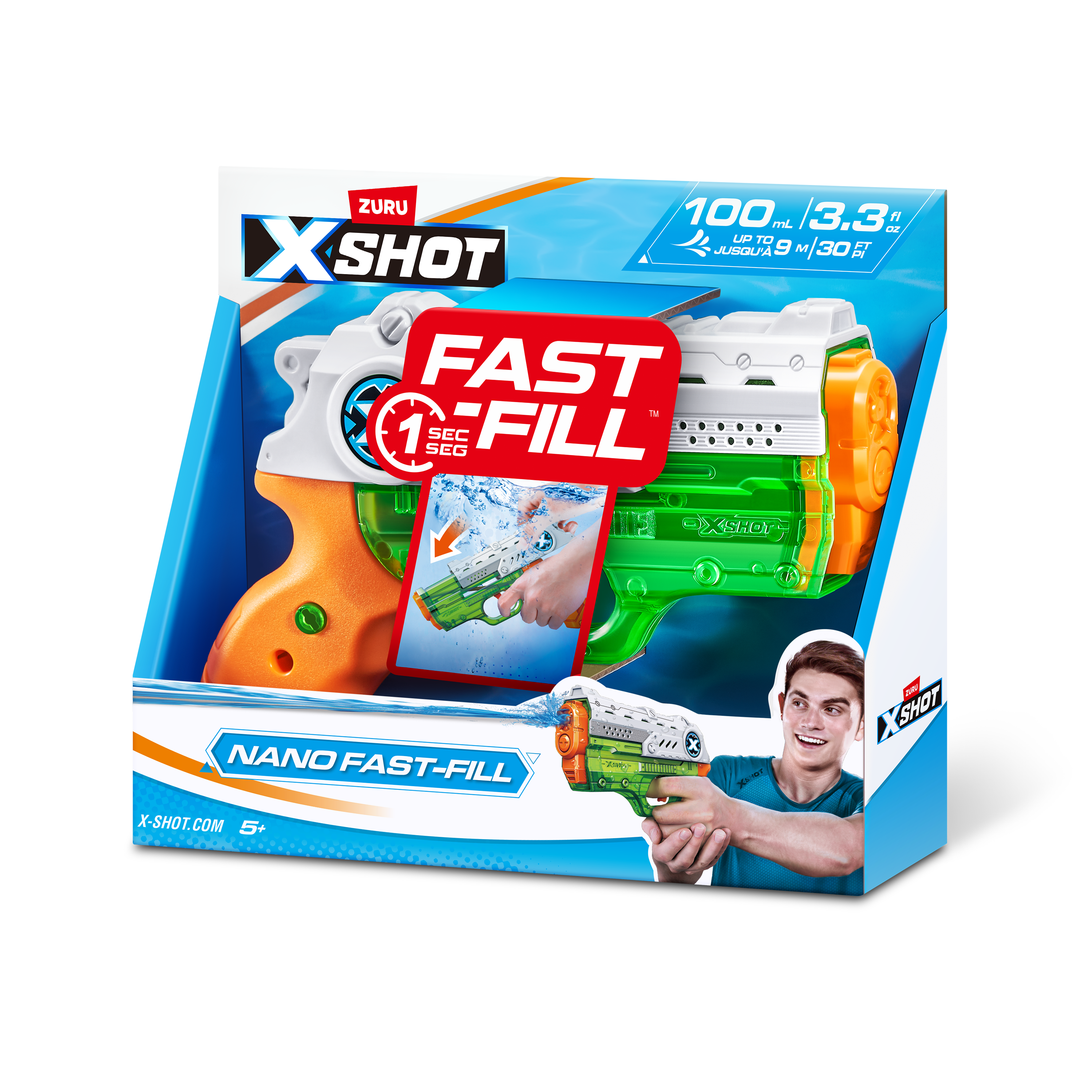 Бластер водный Zuru X-SHOT  Water Фаст Филл Нано - фото 8