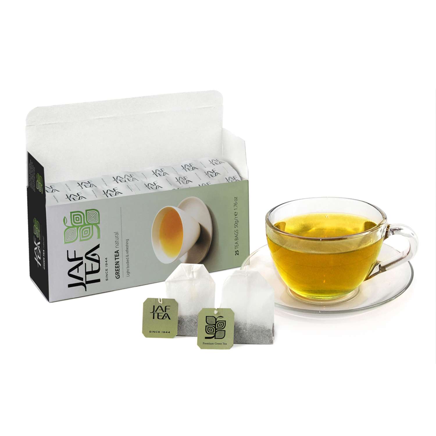 Чай зелёный JAF TEA 25 пакетиков - фото 2