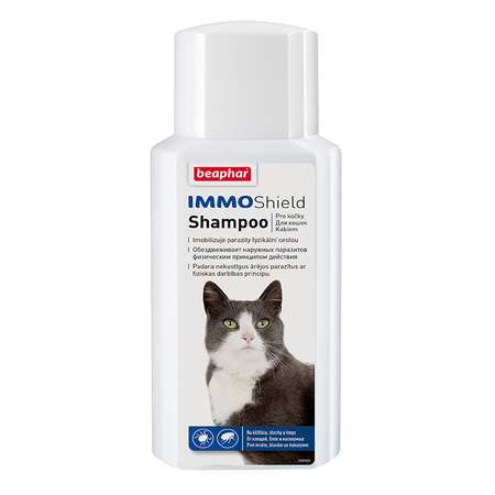 Шампунь для кошек Beaphar Immo Shield от паразитов на демитиконе 200мл