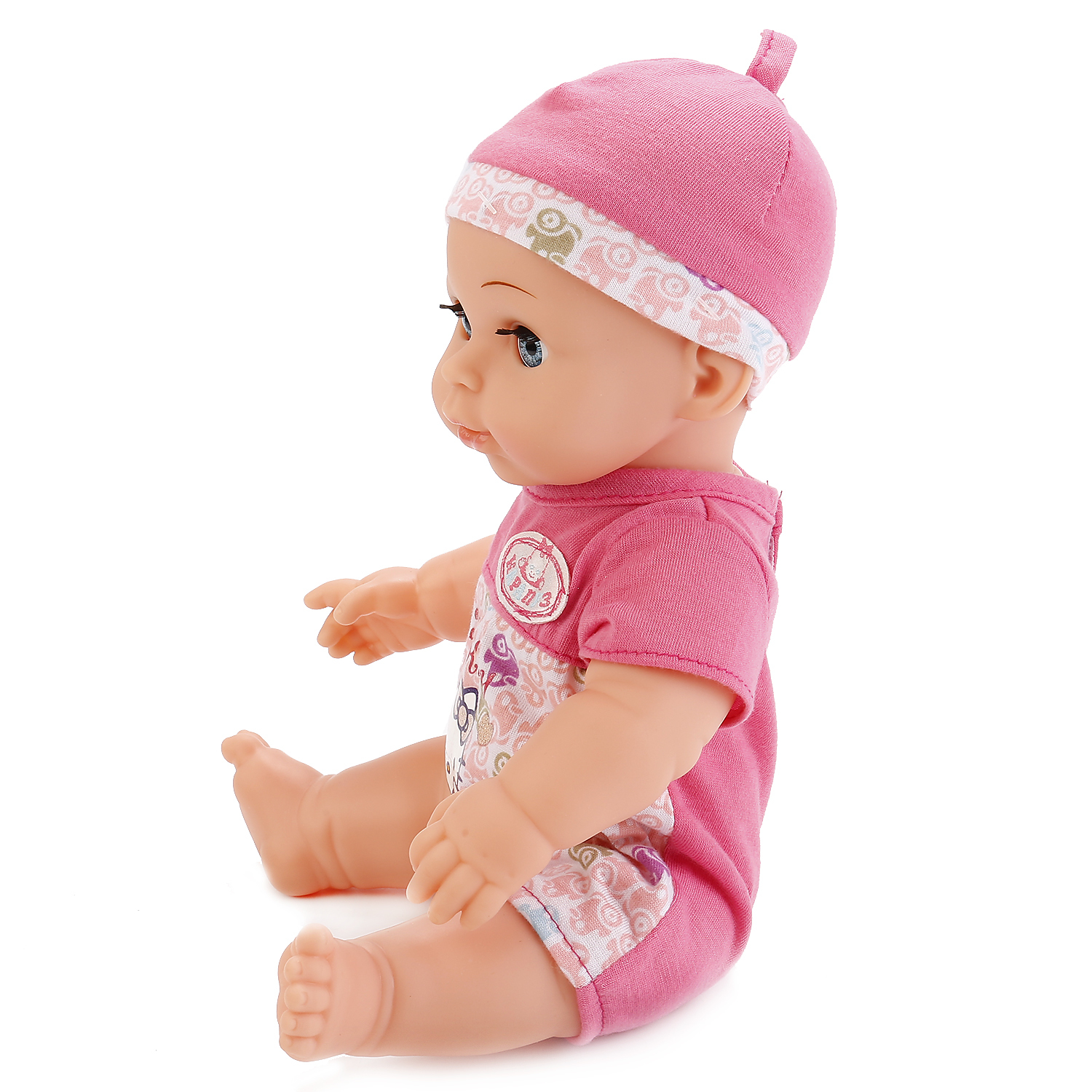 Кукла Карапуз интерактивная в розовом костюмчике 230220 - фото 5