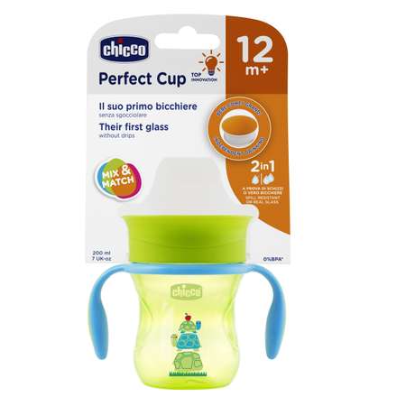 Поильник Chicco Perfect Cup носик 360 266мл с 12месяцев Зеленый