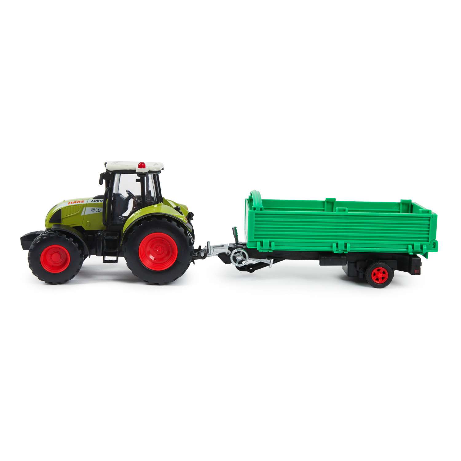 Машинка Mobicaro 1:32 Claas Tractor с прицепом 144018 144018 - фото 1