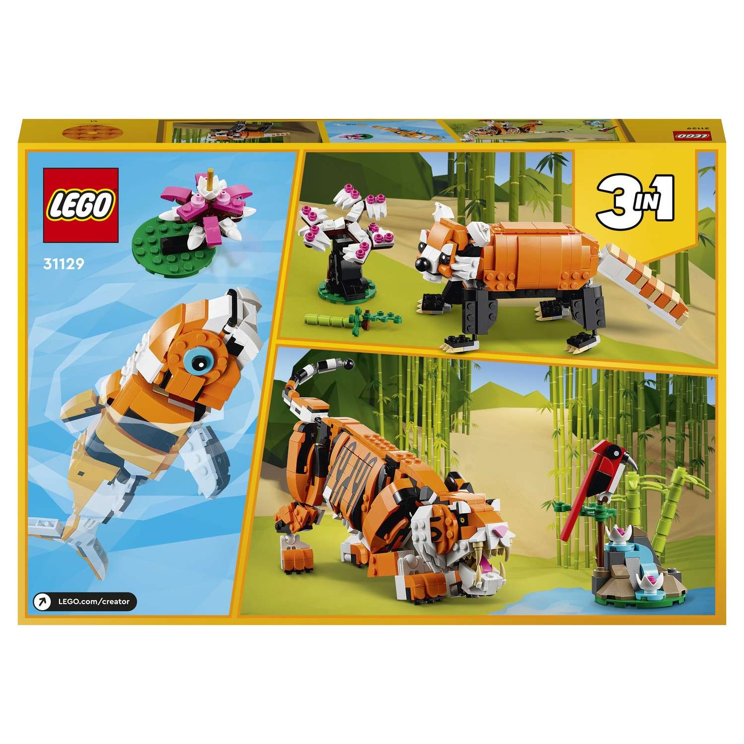 Конструктор LEGO Creator Величественный тигр 31129 - фото 3