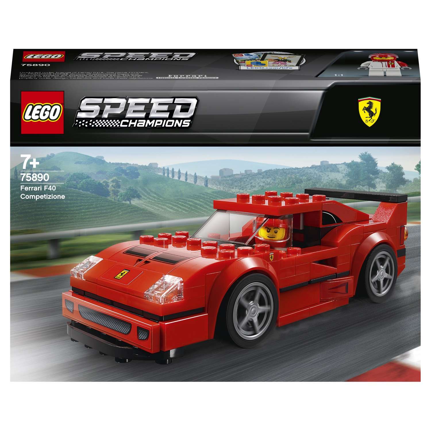 Конструктор LEGO Speed Champions Автомобиль Ferrari F40 Competizione 75890 - фото 2