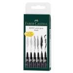 Набор капиллярных ручек Faber Castell Pitt Artist Pen черные 6шт