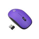 Мышь OKLICK 515MW черный/пурпурный оптическая (1200dpi) беспроводная USB (3but)