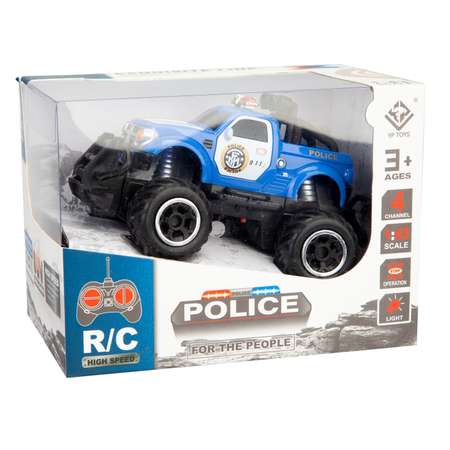 Машина радиоуправляемая KODZOKI 1:43 27МГц на батарейках полиция синий