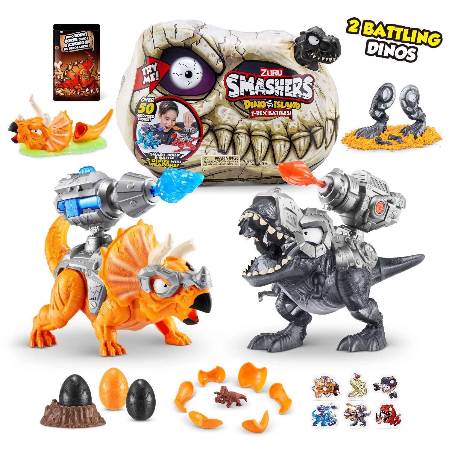 Набор игровой Smashers Битва динозавров в непрозрачной упаковке (Сюрприз) 74102 74102 - фото 4