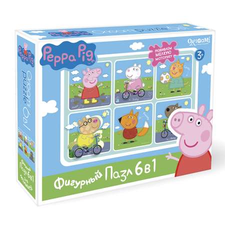 Пазл 6в1 ORIGAMI Peppa Pig в ассортименте