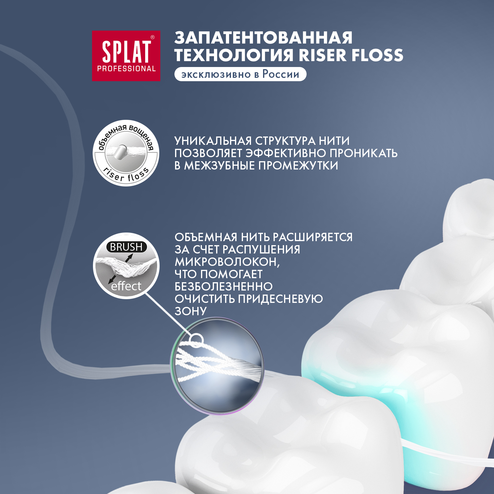 Зубная нить Splat Dental Floss с ароматом клубники 30м - фото 3