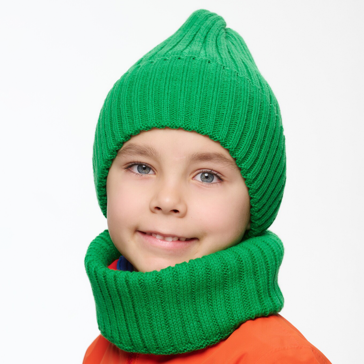 Шапка и снуд NYCkids NYC-H-45-pumpW-green - фото 9