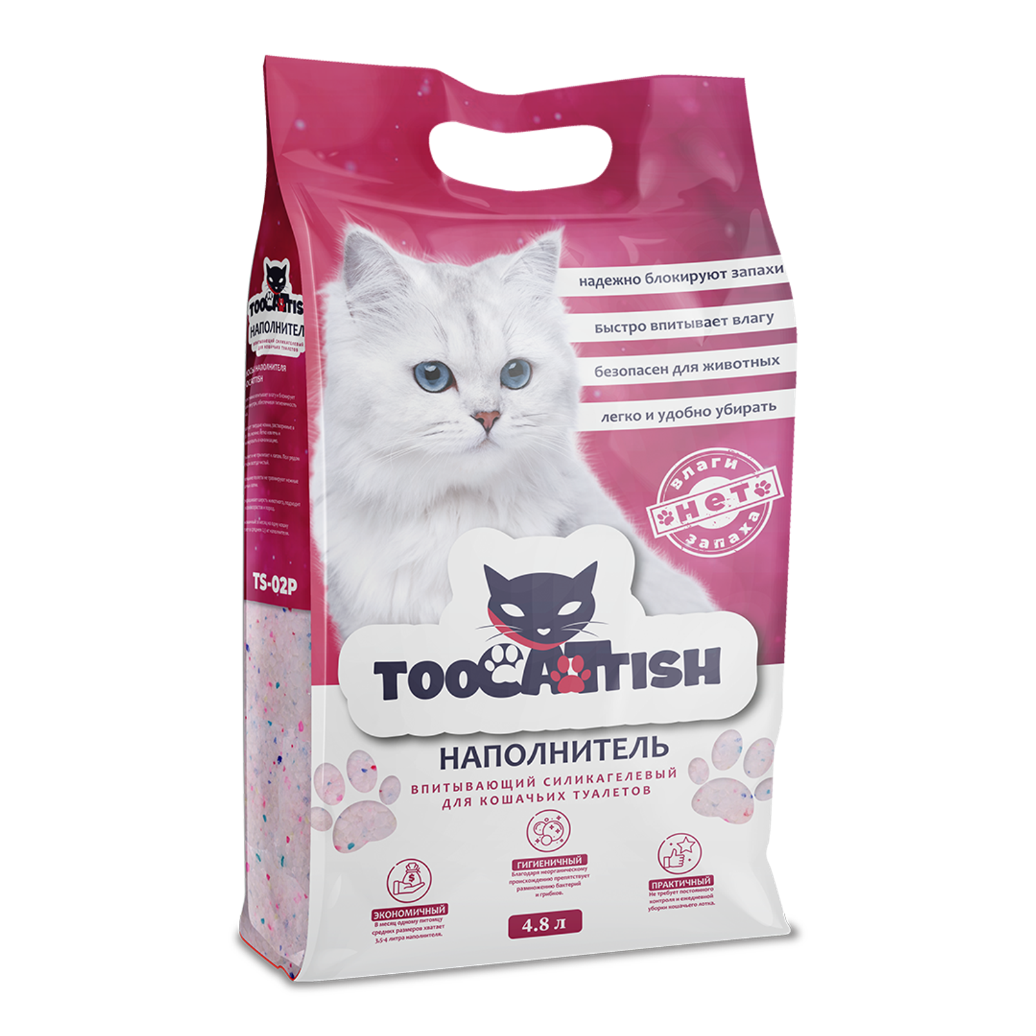 Наполнитель для кошек TooCattish Pink 4.8 л - фото 1