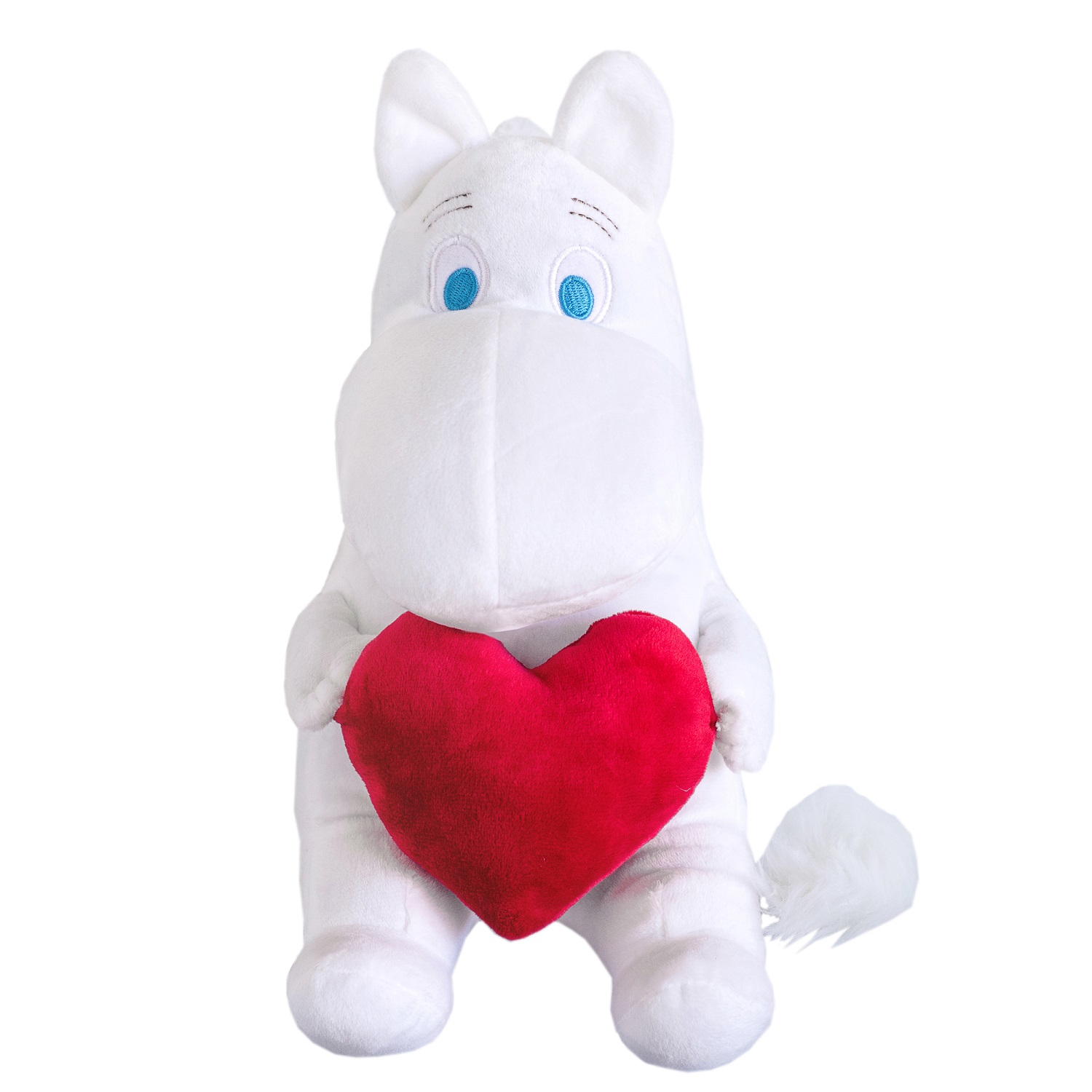 Мягкая игрушка Moomin Муми-тролль с сердцем 27 см - фото 1