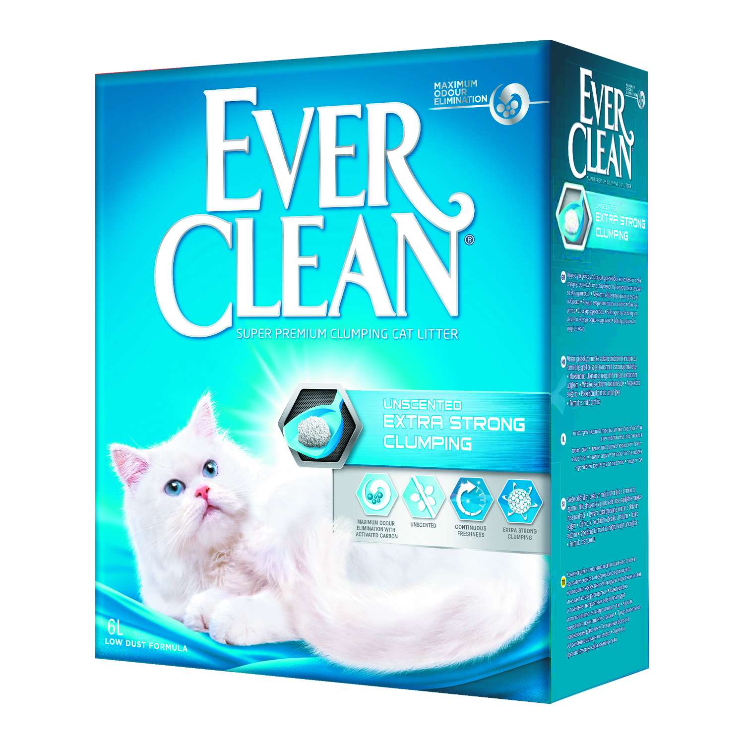 Наполнитель для кошек EVER CLEAN Extra Strong Clumping Unscented без ароматизатора комкующийся 6л - фото 1
