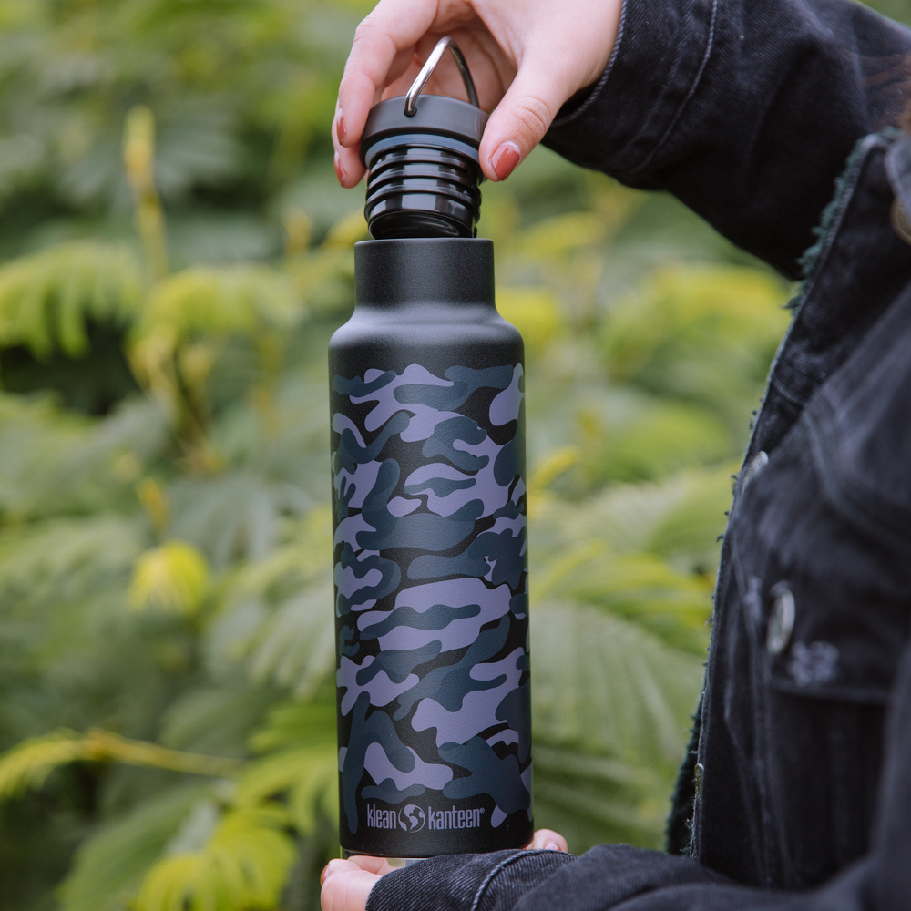 Термобутлыка Klean Kanteen Insulated Classic 20oz Black Camo 592 мл - фото 4