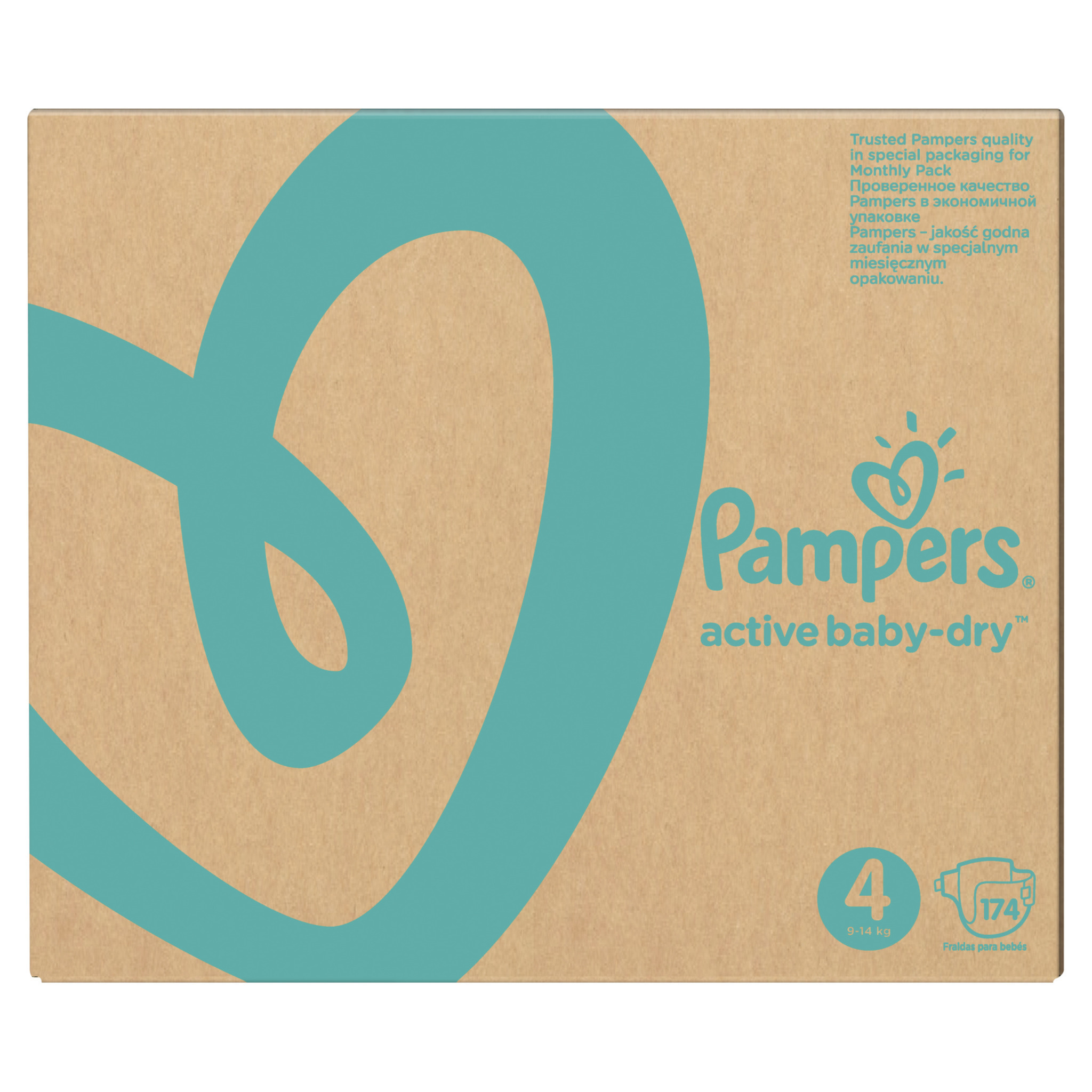 Подгузники Pampers Active Baby-Dry 4 9-14кг 174шт - фото 3