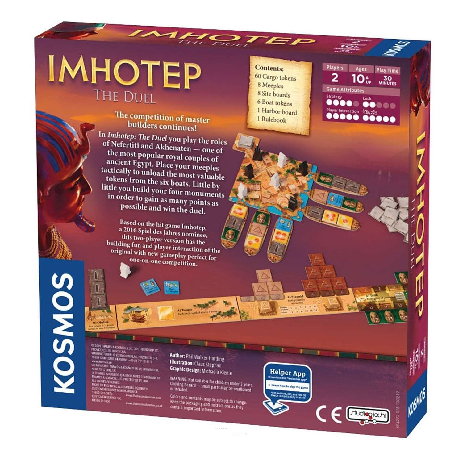 Настольная игра KOSMOS Imhotep The Duel Имхотеп Дуэль - фото 2