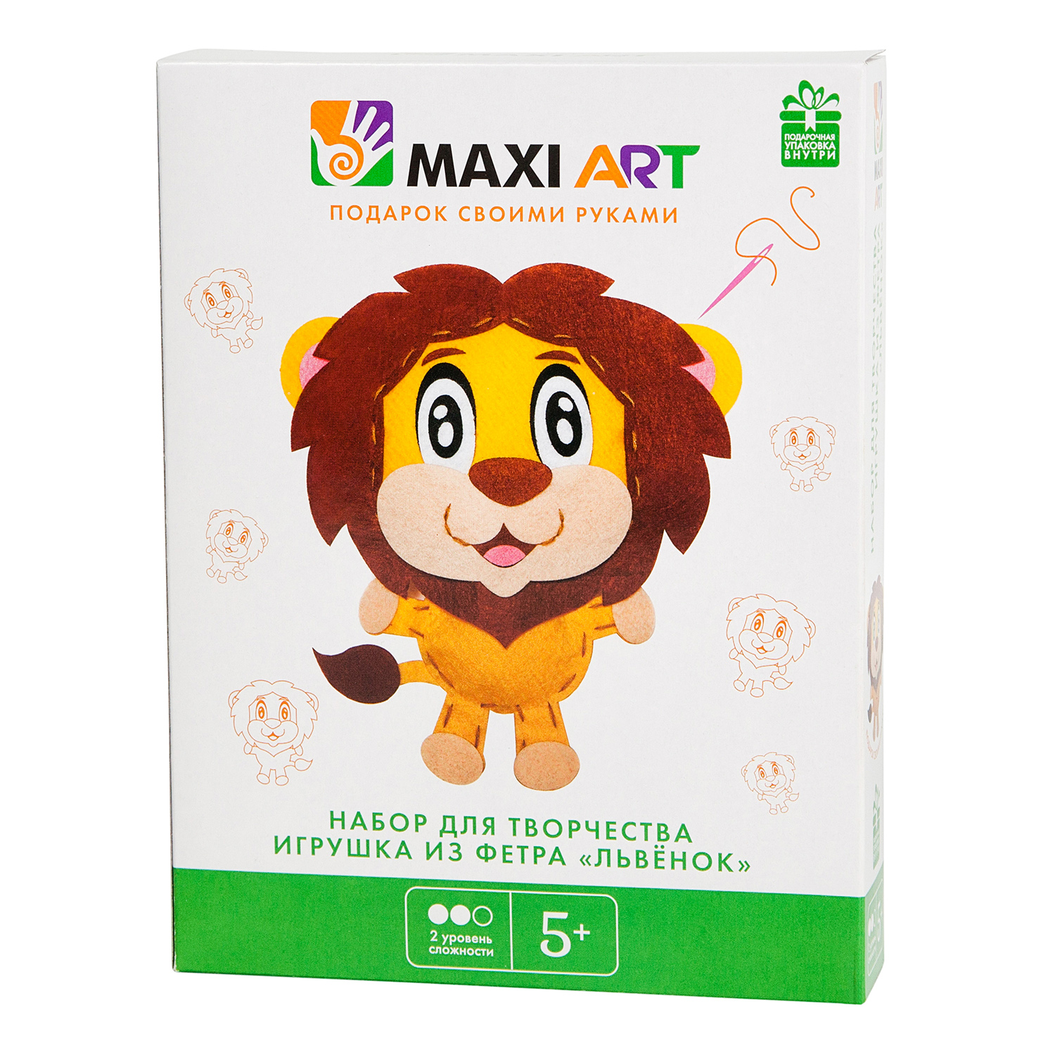 Набор для творчества Maxi Art Игрушка из фетра. Львёнок (MA-A0186) - фото 1